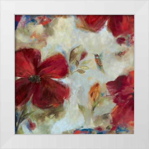 Hummingbird II White Modern Wood Framed Art Print by Jensen, Asia