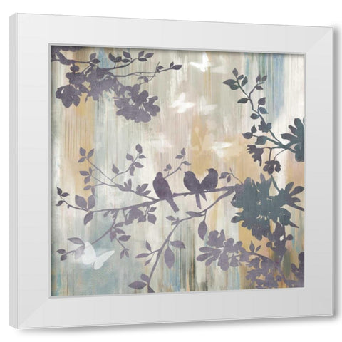 Mist Foliage I White Modern Wood Framed Art Print by Jensen, Asia