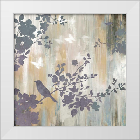 Mist Foliage II White Modern Wood Framed Art Print by Jensen, Asia