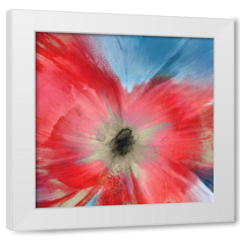 Aflame I White Modern Wood Framed Art Print by Jensen, Asia