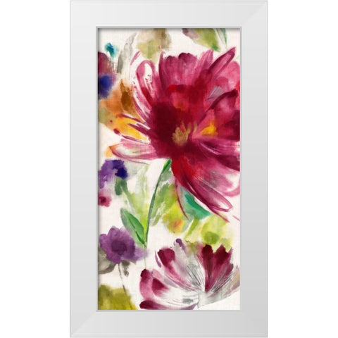 Garden Whisper I White Modern Wood Framed Art Print by Jensen, Asia