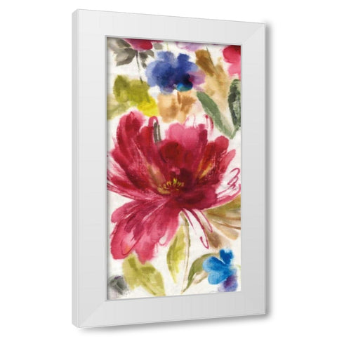 Garden Whisper II White Modern Wood Framed Art Print by Jensen, Asia