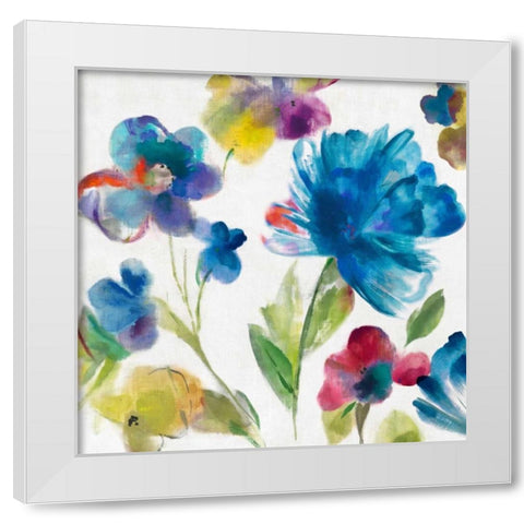 Sarcelle Jardin I - Mini White Modern Wood Framed Art Print by Jensen, Asia