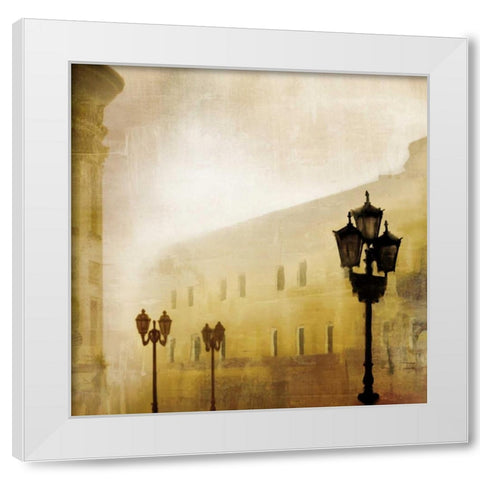 Fog Town I White Modern Wood Framed Art Print by McMasters, James