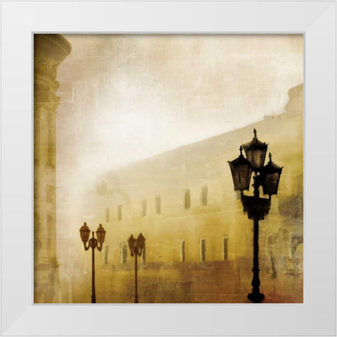 Fog Town I White Modern Wood Framed Art Print by McMasters, James