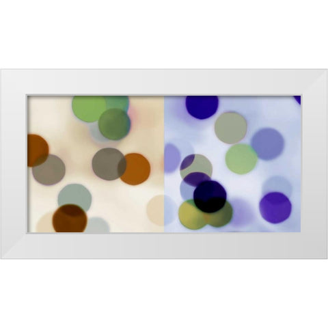 Firefly Parade II White Modern Wood Framed Art Print by McMasters, James