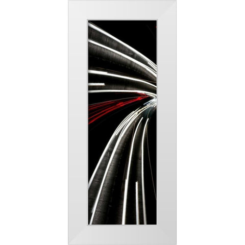 Transit A White Modern Wood Framed Art Print by McMasters, James