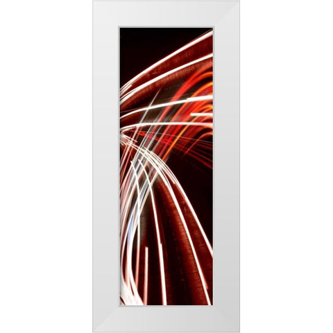 Transit B White Modern Wood Framed Art Print by McMasters, James