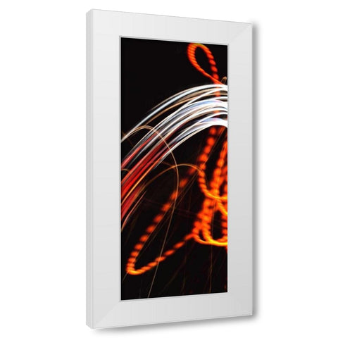 Fire and Ice White Modern Wood Framed Art Print by McMasters, James