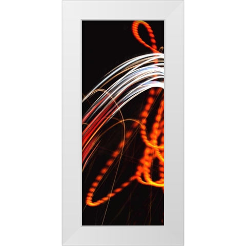 Fire and Ice White Modern Wood Framed Art Print by McMasters, James