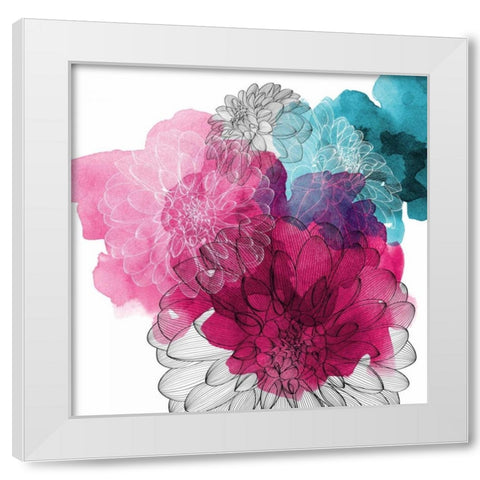Tripping on Love White Modern Wood Framed Art Print by Calaguiro, Kevin