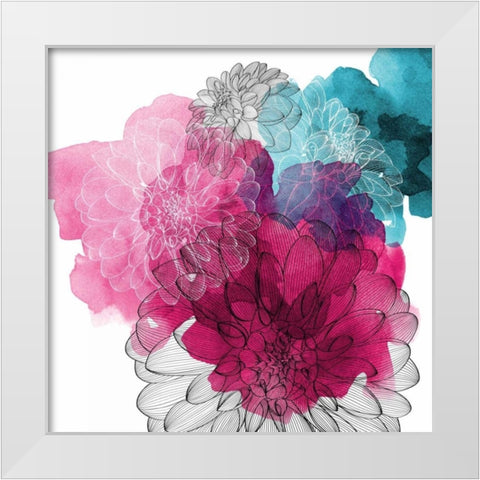 Tripping on Love White Modern Wood Framed Art Print by Calaguiro, Kevin