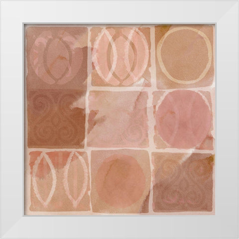 Terra Rosa I White Modern Wood Framed Art Print by Kouta, Flora