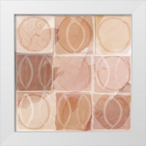 Terra Rosa II  White Modern Wood Framed Art Print by Kouta, Flora