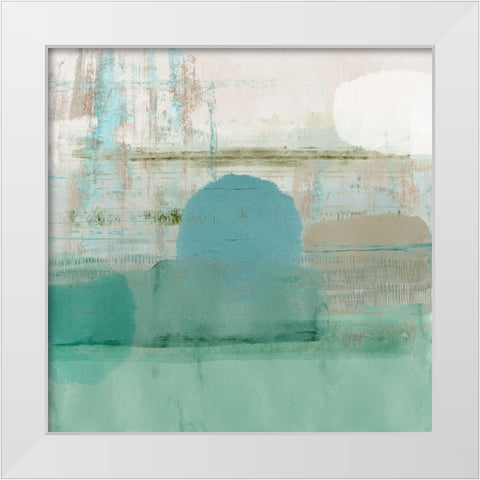 Jade Light I White Modern Wood Framed Art Print by Douta, Flora