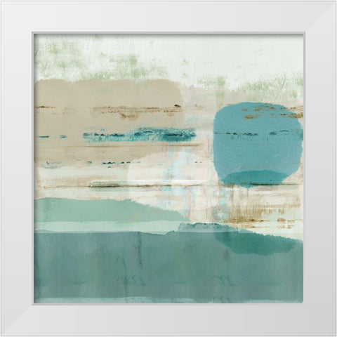 Jade Light II White Modern Wood Framed Art Print by Douta, Flora