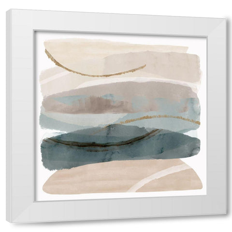 Seasalter Cliffs I White Modern Wood Framed Art Print by Kouta, Flora