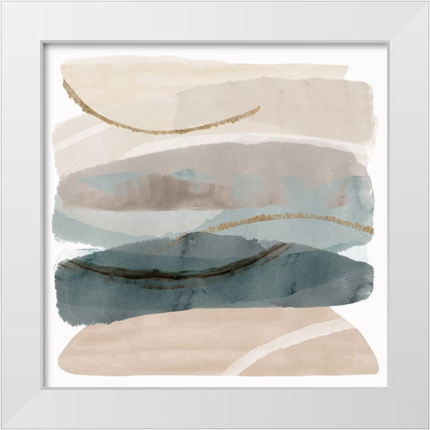 Seasalter Cliffs I White Modern Wood Framed Art Print by Kouta, Flora