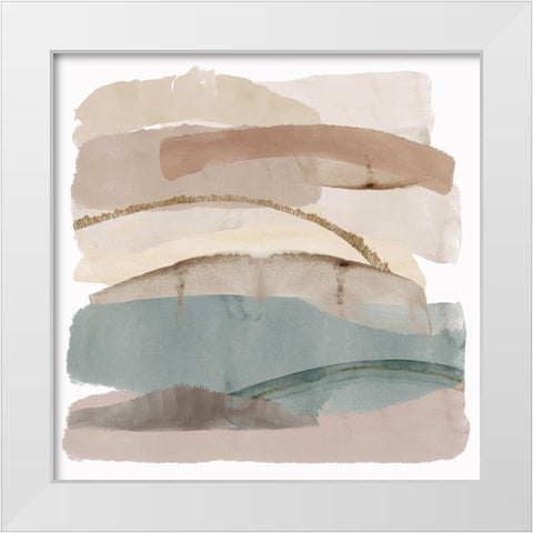 Seasalter Cliffs II White Modern Wood Framed Art Print by Kouta, Flora