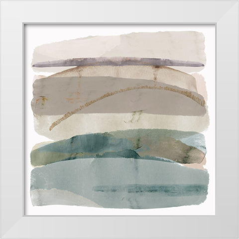 Seasalter Cliffs III White Modern Wood Framed Art Print by Kouta, Flora