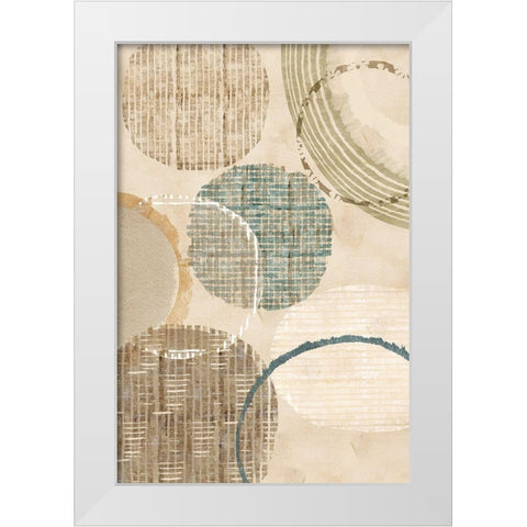Woven Baskets I White Modern Wood Framed Art Print by Kouta, Flora