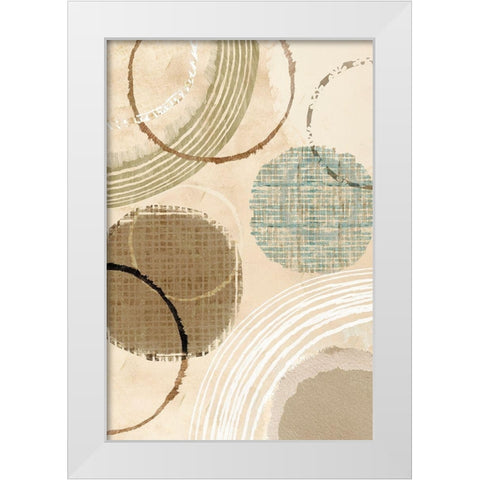 Woven Baskets II White Modern Wood Framed Art Print by Kouta, Flora