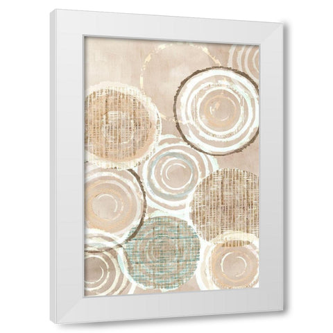 Neutral Woven Baskets II White Modern Wood Framed Art Print by Kouta, Flora