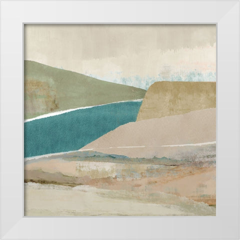 Brightstone Bay II  White Modern Wood Framed Art Print by Kouta, Flora