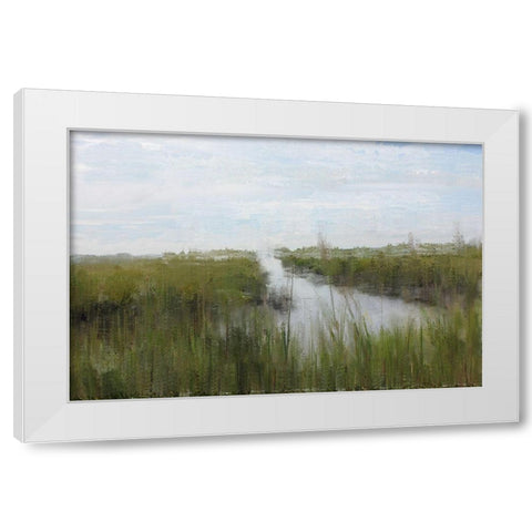 Marshland White Modern Wood Framed Art Print by Curinga, Kim