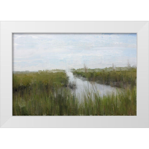 Marshland White Modern Wood Framed Art Print by Curinga, Kim