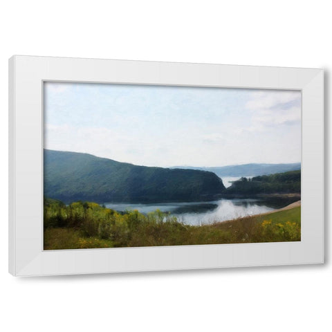 Misty Morning White Modern Wood Framed Art Print by Curinga, Kim