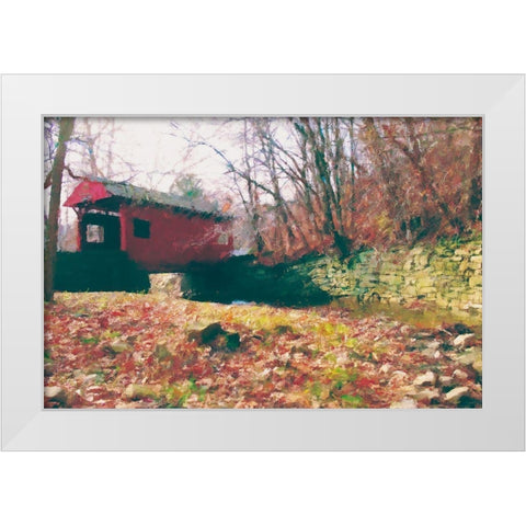 Henry Bridge White Modern Wood Framed Art Print by Curinga, Kim