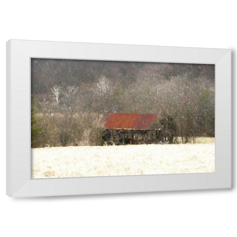 Mingo Barn White Modern Wood Framed Art Print by Curinga, Kim