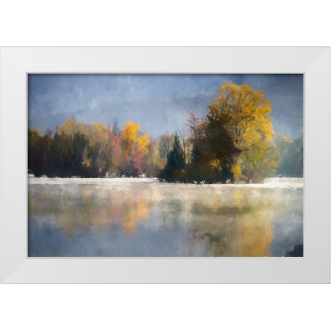 Lake Colors White Modern Wood Framed Art Print by Curinga, Kim