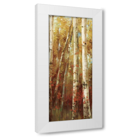 Birch Forest I White Modern Wood Framed Art Print by K, Ella