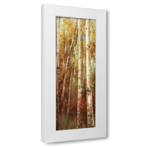 Birch Forest I White Modern Wood Framed Art Print by K, Ella