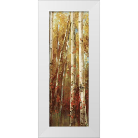 Birch Forest I White Modern Wood Framed Art Print by K, Ella