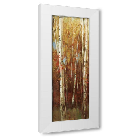 Birch Forest II White Modern Wood Framed Art Print by K, Ella