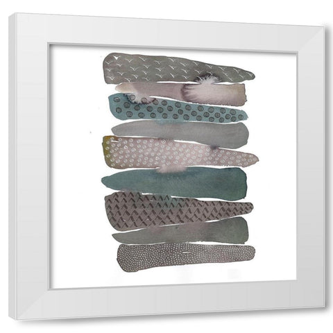 Verge White Modern Wood Framed Art Print by Rupe, Kim