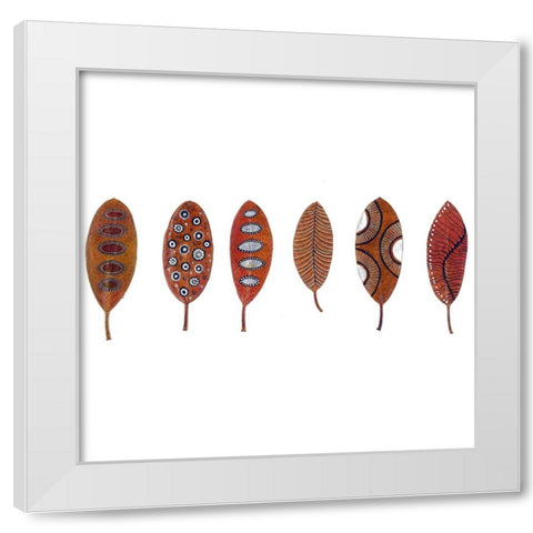 Fallin I White Modern Wood Framed Art Print by Rupe, Kim