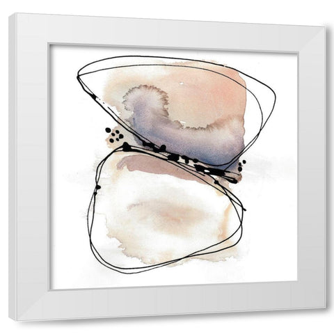 Tellin Shells White Modern Wood Framed Art Print by Rupe, Kim