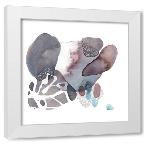 Allotrope White Modern Wood Framed Art Print by Rupe, Kim