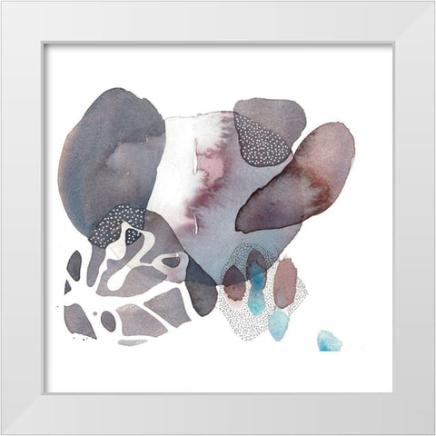 Allotrope White Modern Wood Framed Art Print by Rupe, Kim