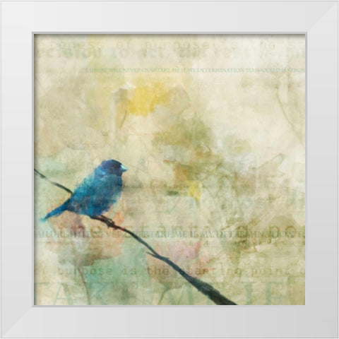 Nesting Bird I White Modern Wood Framed Art Print by Roko, Ken