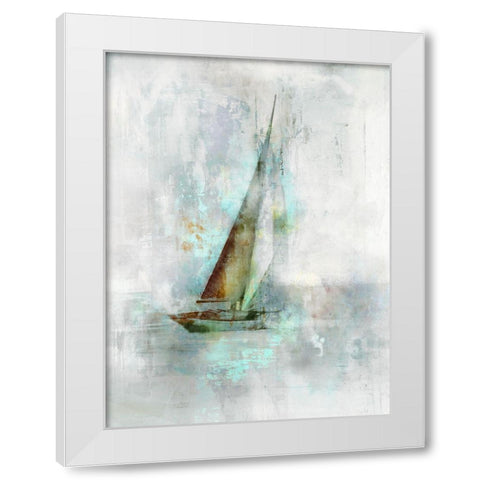 Sailboat I  White Modern Wood Framed Art Print by Roko, Ken