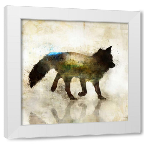 Fox Joy I White Modern Wood Framed Art Print by Roko, Ken