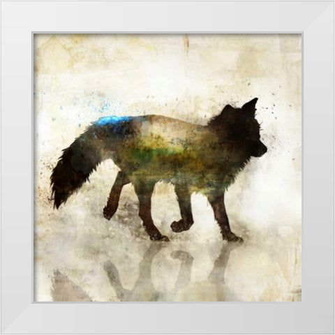 Fox Joy I White Modern Wood Framed Art Print by Roko, Ken