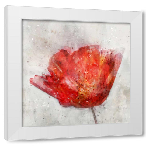 Inkly Floral II White Modern Wood Framed Art Print by Roko, Ken