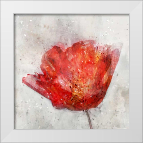 Inkly Floral II White Modern Wood Framed Art Print by Roko, Ken