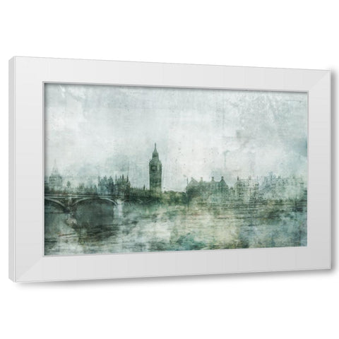 London Calling White Modern Wood Framed Art Print by Roko, Ken